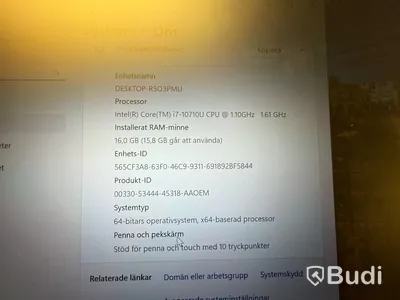 HP Elitebook, touchskärm, i7, 16 GB