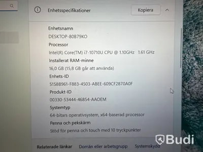 HP Elitebook, touchskärm, i7, 16 GB
