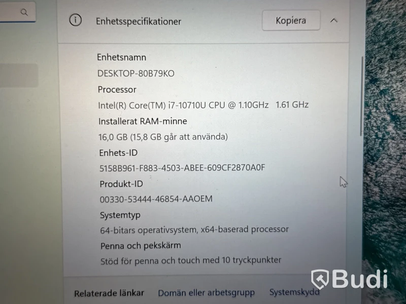 HP Elitebook, touchskärm, i7, 16 GB