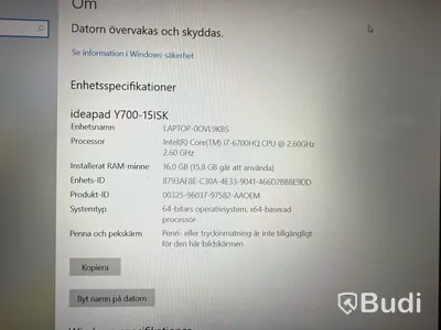 Laptop Lenovo Y700, i7 / 16GB