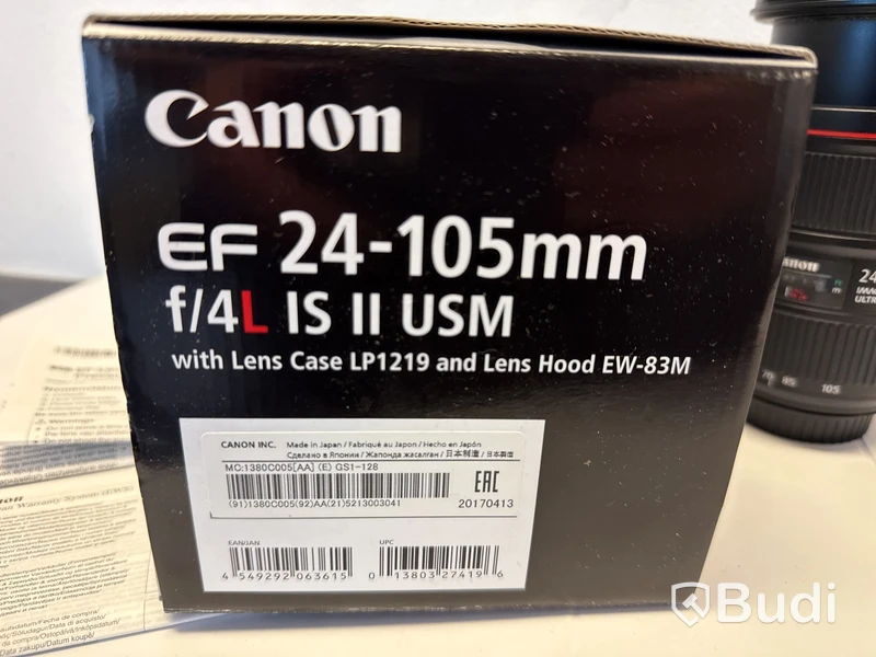 Canon EF 24-105 mm objektiv