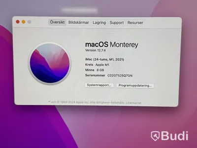 iMac 24-tums, M1, 2021