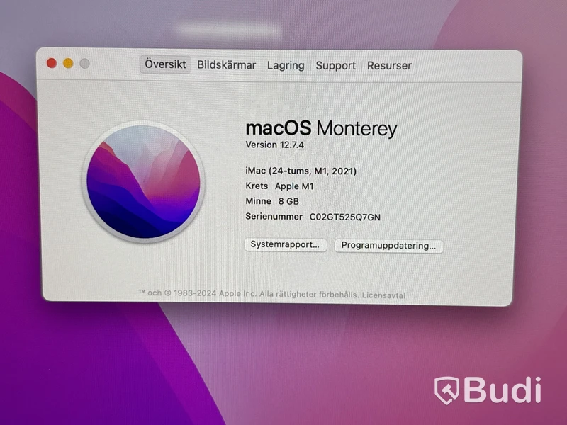 iMac 24-tums, M1, 2021