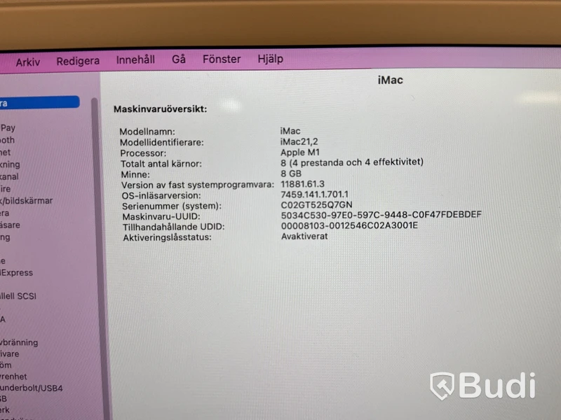 iMac 24-tums, M1, 2021