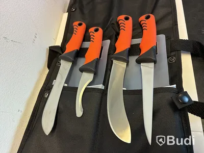 Knivsats, skylt, laser m.m.