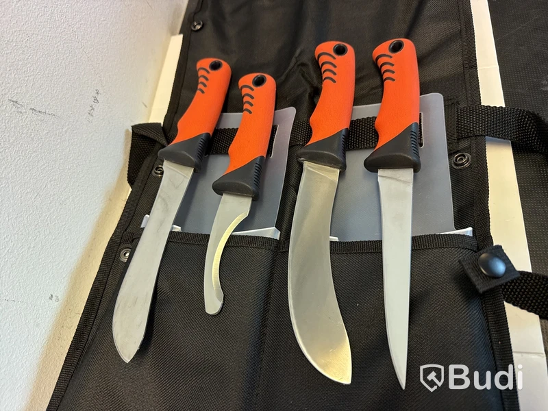 Knivsats, skylt, laser m.m.