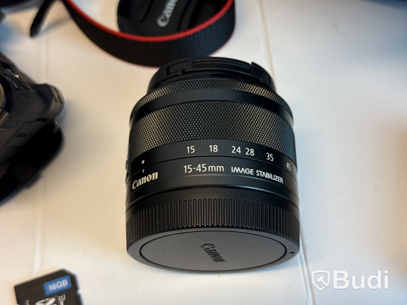 Canon EOS M50 systemkamera med tillbehör