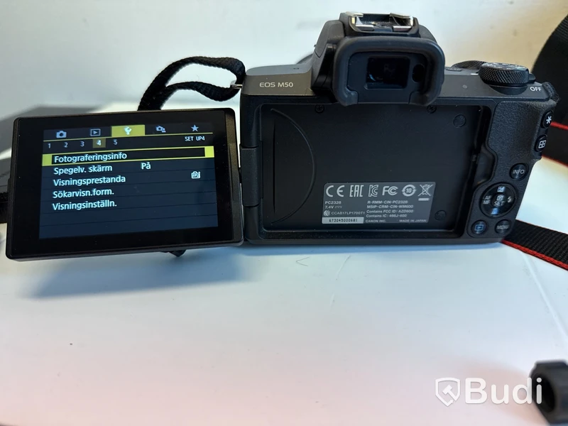 Canon EOS M50 systemkamera med tillbehör