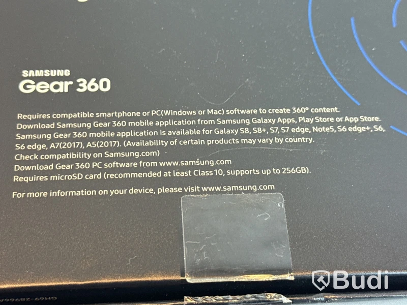 Samsung Gear 360 kamera (rep-objekt)