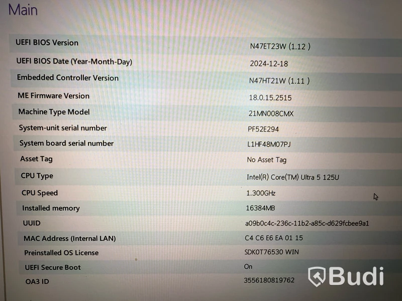 Lenovo ThinkPad T16 Gen 3 16GB