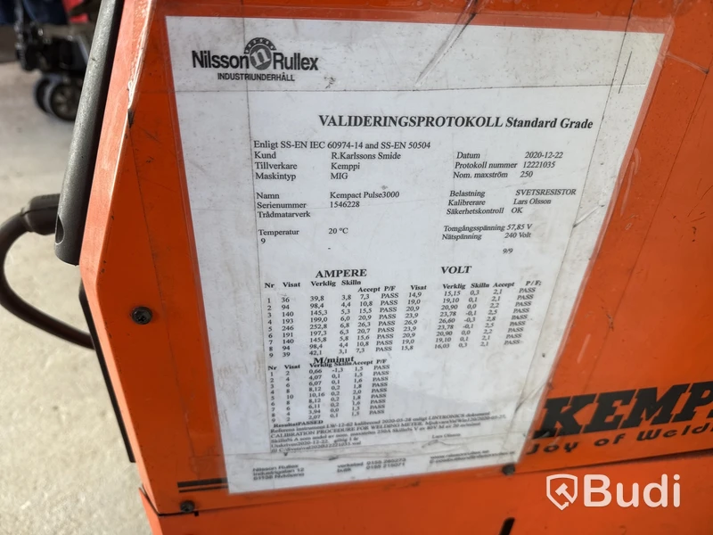 Migsvets Kemppi Kempact Pulse 3000