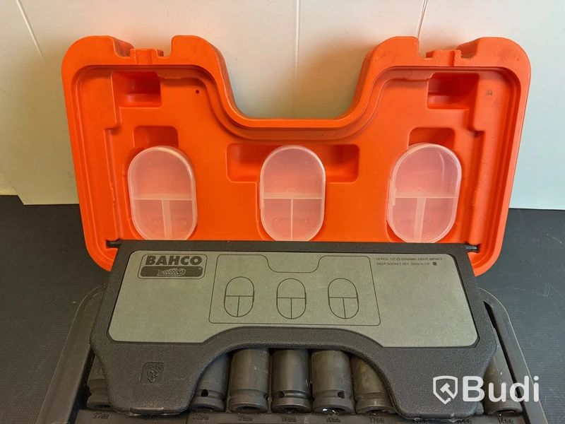 Bahco krafthylsset, 14 delar, 1/2 tum