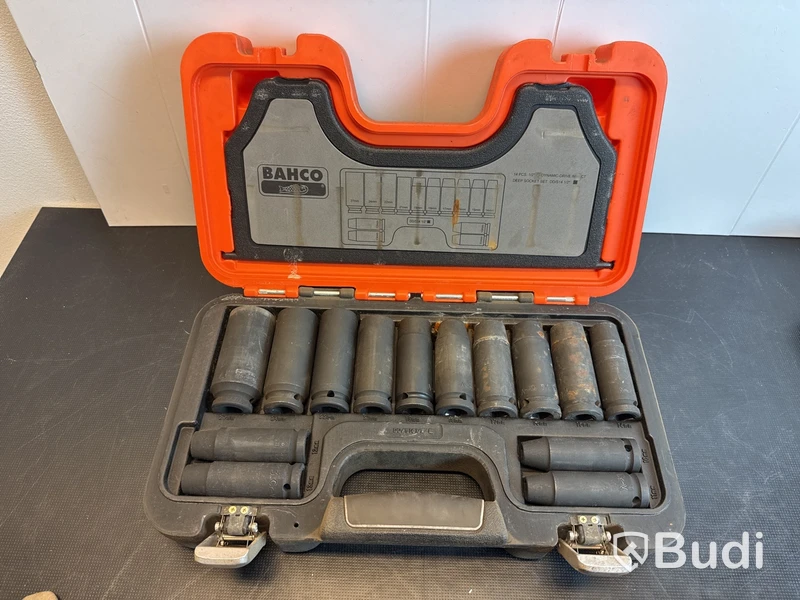Bahco krafthylsset, 14 delar, 1/2 tum