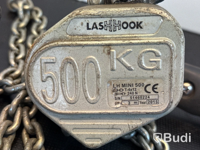 2 st Spaklyftblock Lashook LH mini 500 kg