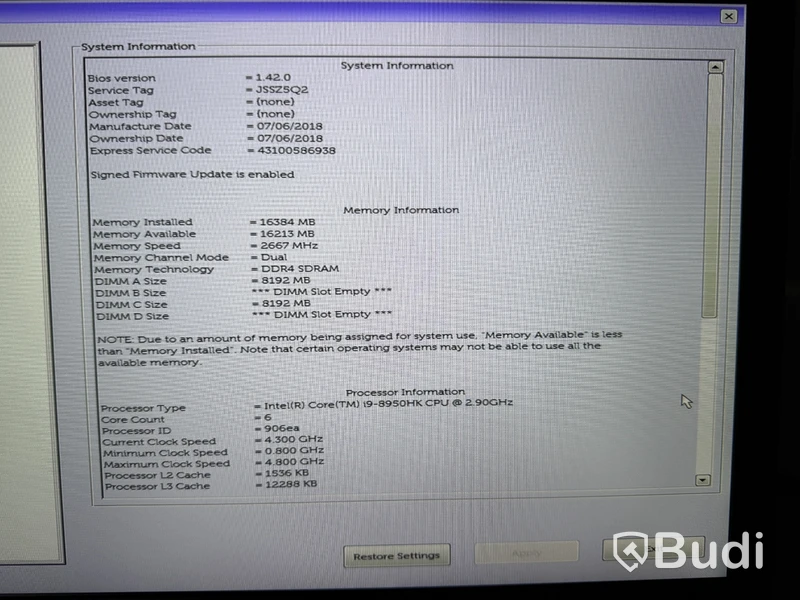 Dell Precision 7530, i9, 16GB kraftfull laptop