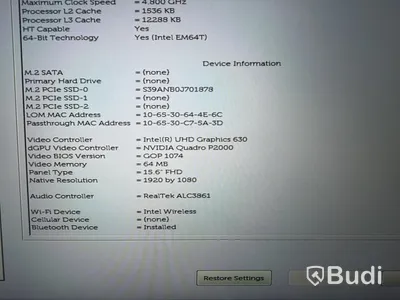 Dell Precision 7530, i9, 16GB kraftfull laptop
