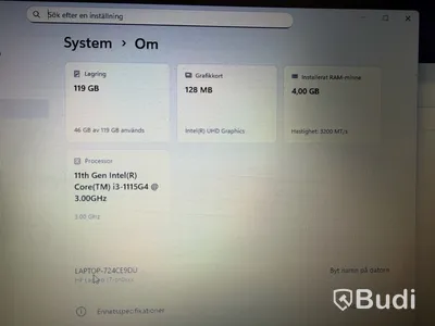 HP Laptop, i3, 4GB