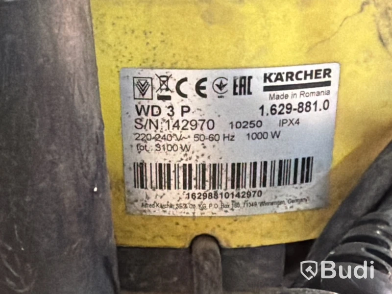 Grovdammsugare Kärcher WD 3 P
