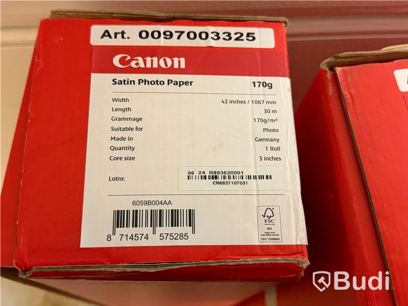 Fotopapper Canon Satin 170g, 30m