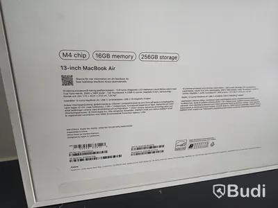 MacBook Air 13 tum, M4-chip, 16 GB, 256 GB -2025