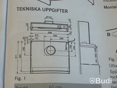 Spiskåpa Systemair 251-10/B