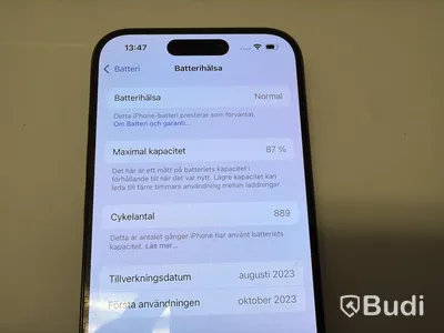 Mobiltelefon iPhone 15 Pro, 128 GB, grafit