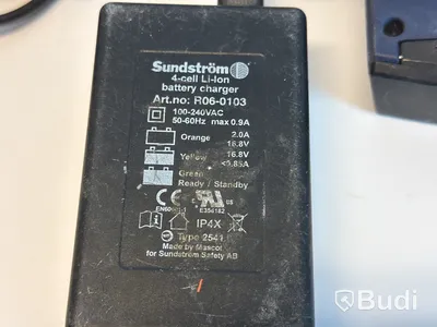 Batterier & laddare till friskluftsmask Sundström