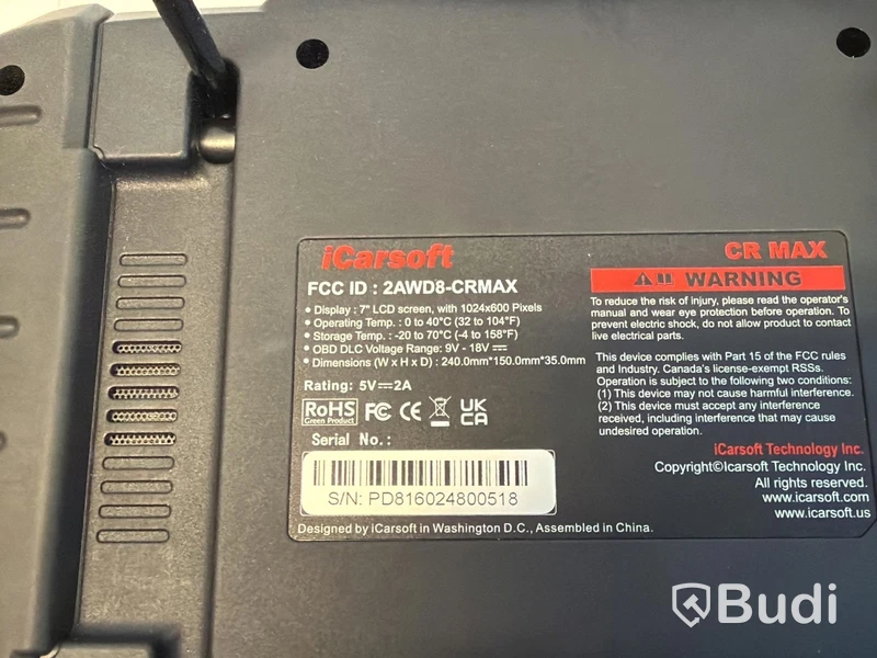 iCarsoft CR MAX - Felkodsläsare