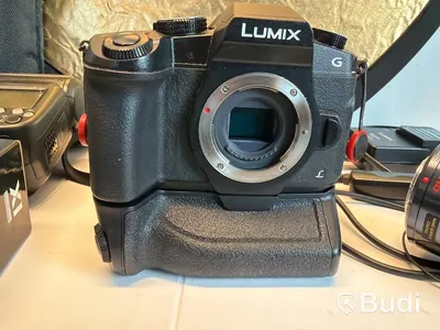 Systemkamera Lumix med tillbehör