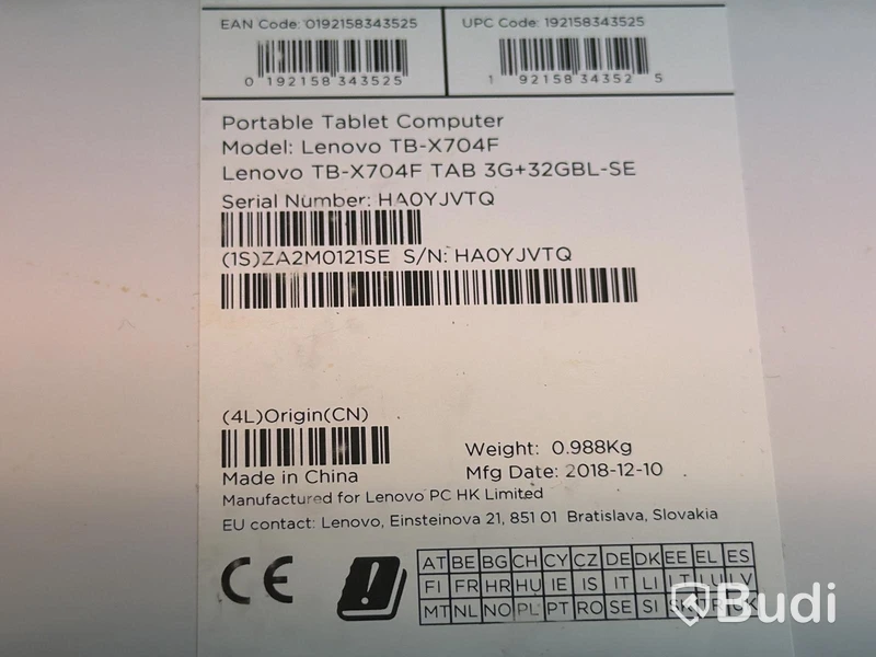 Surfplatta Lenovo TAB4 10 Plus