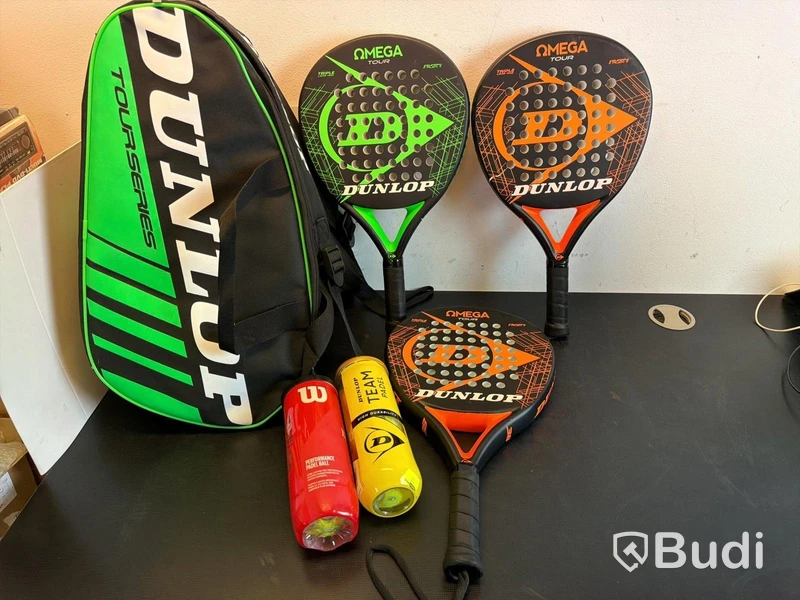 3 st Padelrack Dunlop m.m.
