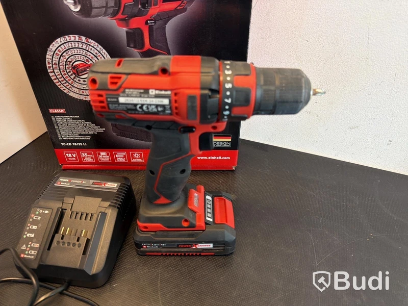 Borrskruvdragare Einhell TC-CD 18/35 Li, med batteri och laddare