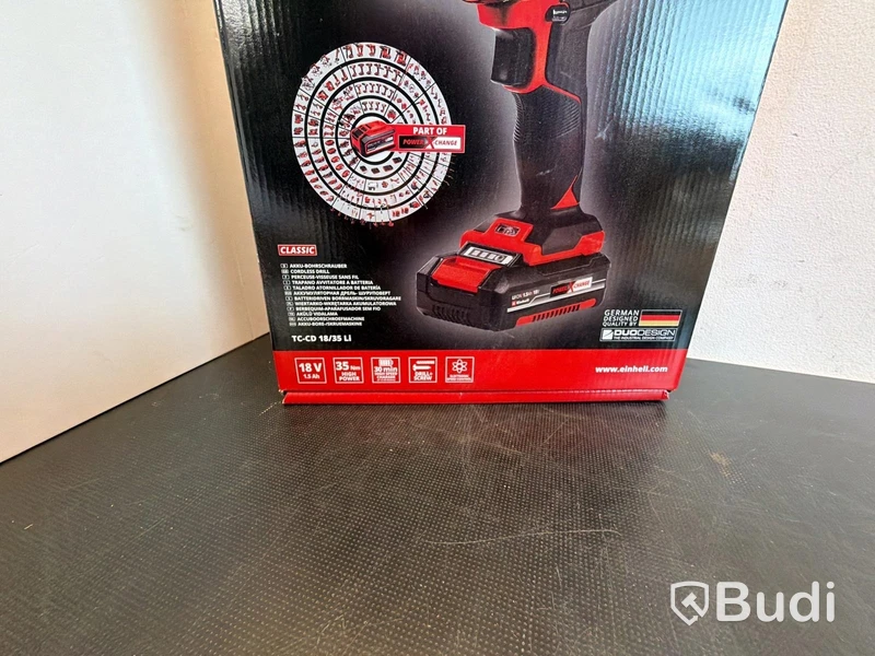 Borrskruvdragare Einhell TC-CD 18/35 Li, med batteri och laddare