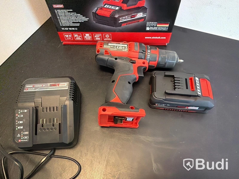Borrskruvdragare Einhell TC-CD 18/35 Li, med batteri och laddare