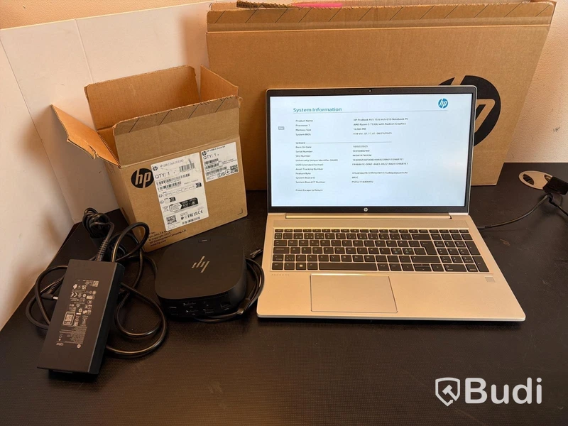 Laptop HP ProBook 455 G10, Ryzen 5, 16 GB RAM (nyskick)