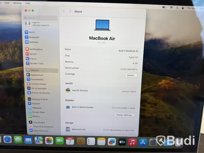 MacBook Air M1, 2020, 8 GB RAM