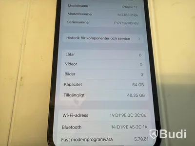 iPhone 12, blå, 64 GB