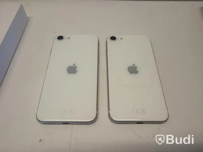 2 st iPhone SE, 64 GB, vit