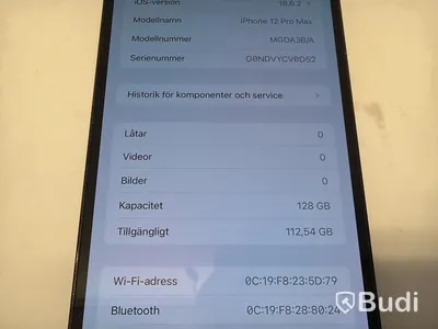 iPhone 12 Pro Max, blå, 128 GB