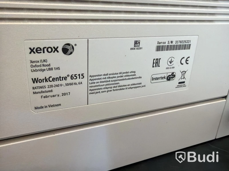 Multifunktionsskrivare Xerox WorkCentre 6515DN MFP, -2017