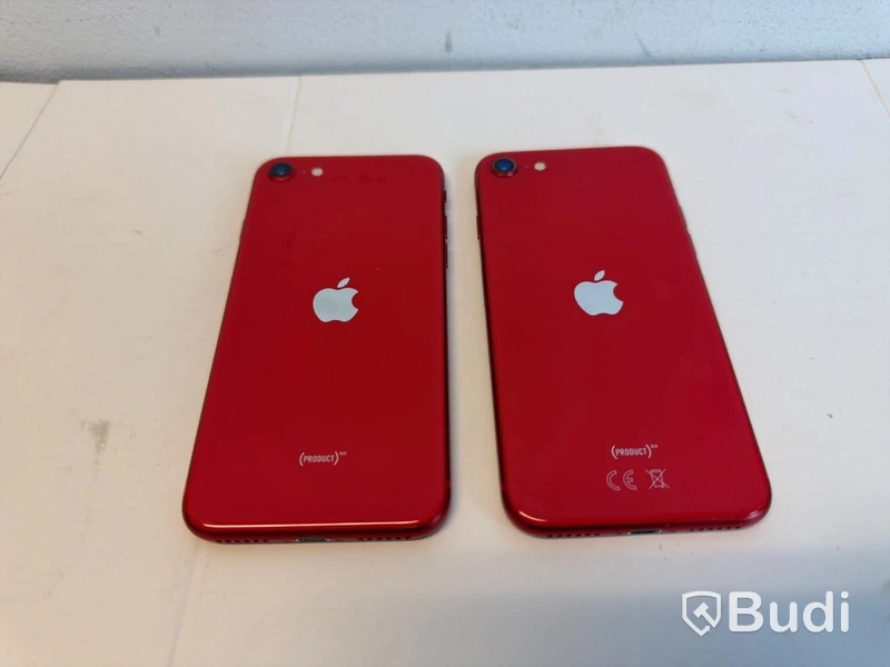 2 st iPhone SE, röd, 64 GB