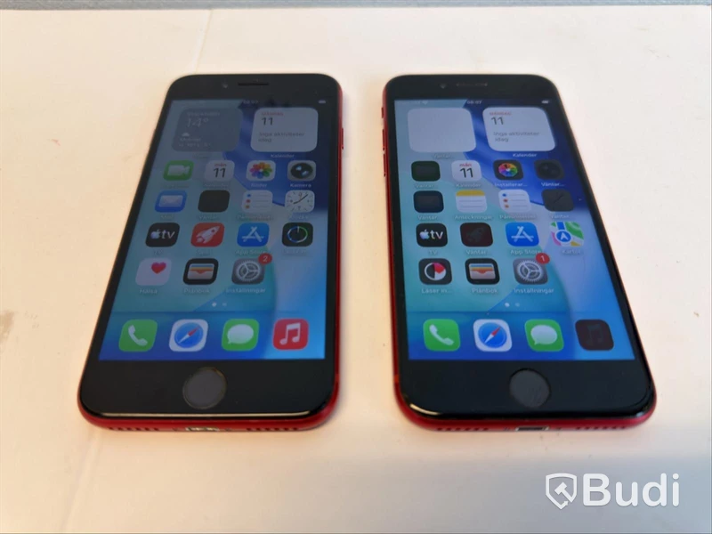 2 st iPhone SE, röd, 64 GB