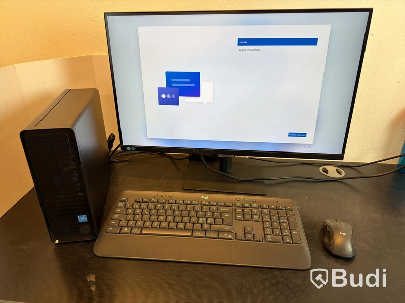 Stationär dator HP Slim Desktop S01-aF2xxx, Celeron, 8 GB RAM
