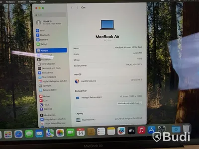 MacBook Air M1, 2020, 8 GB RAM
