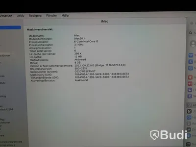 iMac 27 tum Retina 5K, 2020, 8 GB RAM