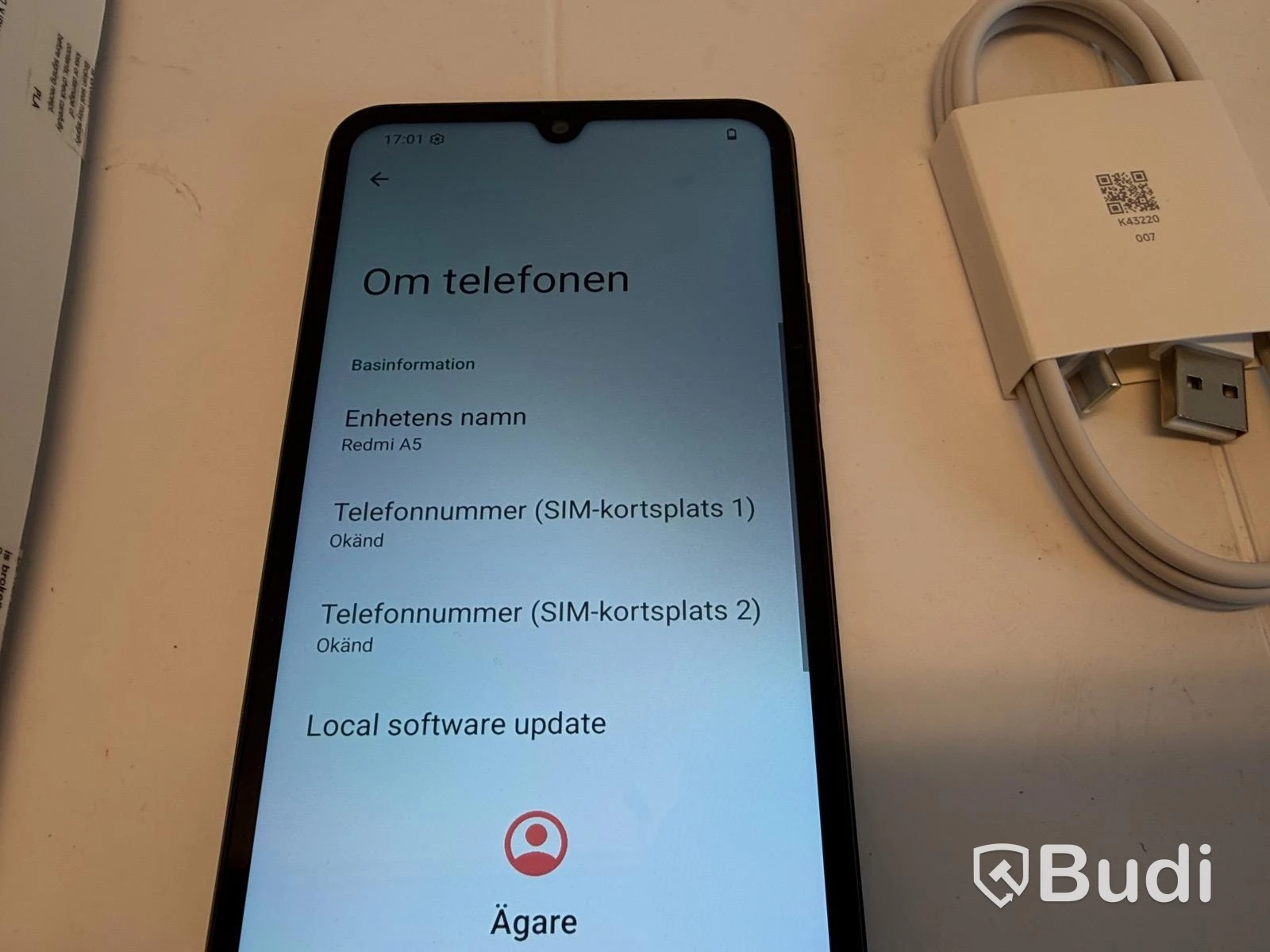 Xiaomi Redmi A5 mobile phone, Midnight Black, 3/64 GB