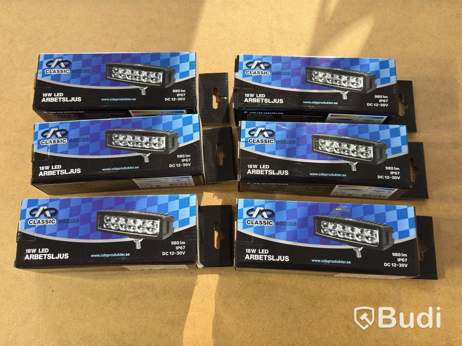CDS 18 W Work Lights, 6 pcs