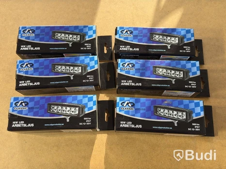 Arbetsljus CDS 18 W, 6 st