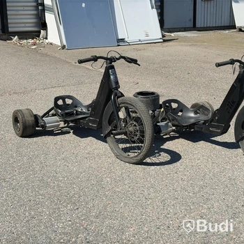 2 st trehjuliga driftcyklar, batteridrivna, FIIK Drifter