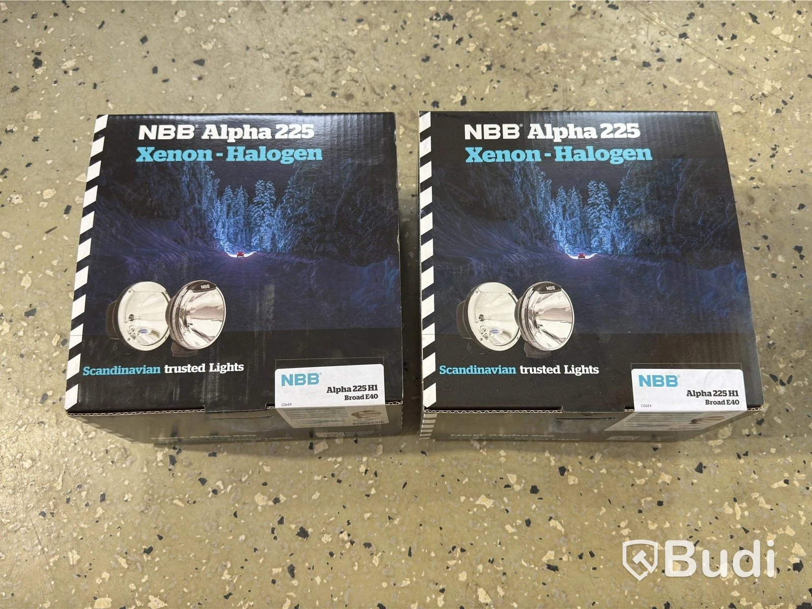 Auxiliary lights NBB Alpha 225, 2 pcs